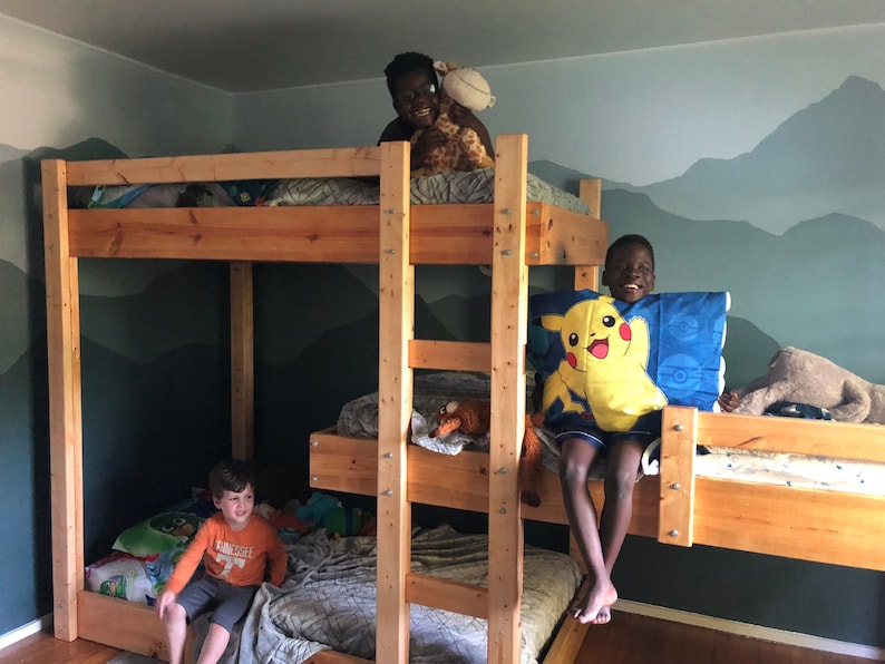 Triple Bunk Bed Plans/diy Twin Beds Plan/pdf Plan/kids Bed Etsy Canada