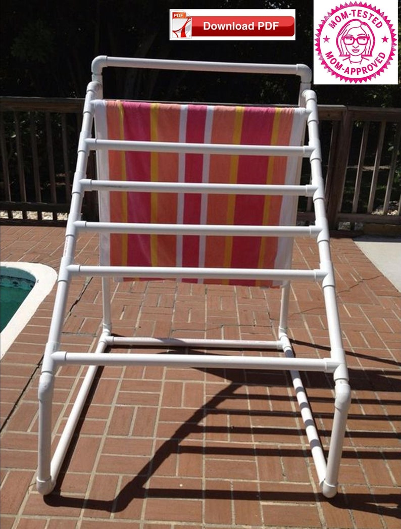 Pool Towel Stand Plan Pool Towel Rack Plan Pool Towel Holder Beach Towel Rack Plan Pool Towel Caddie Plan Pool Deck Towel Rack Plan Pdf Plan