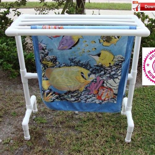 Pool Towel Rack Plan/pvc Towel Rack Plan/towel Rack Plan/pool Etsy