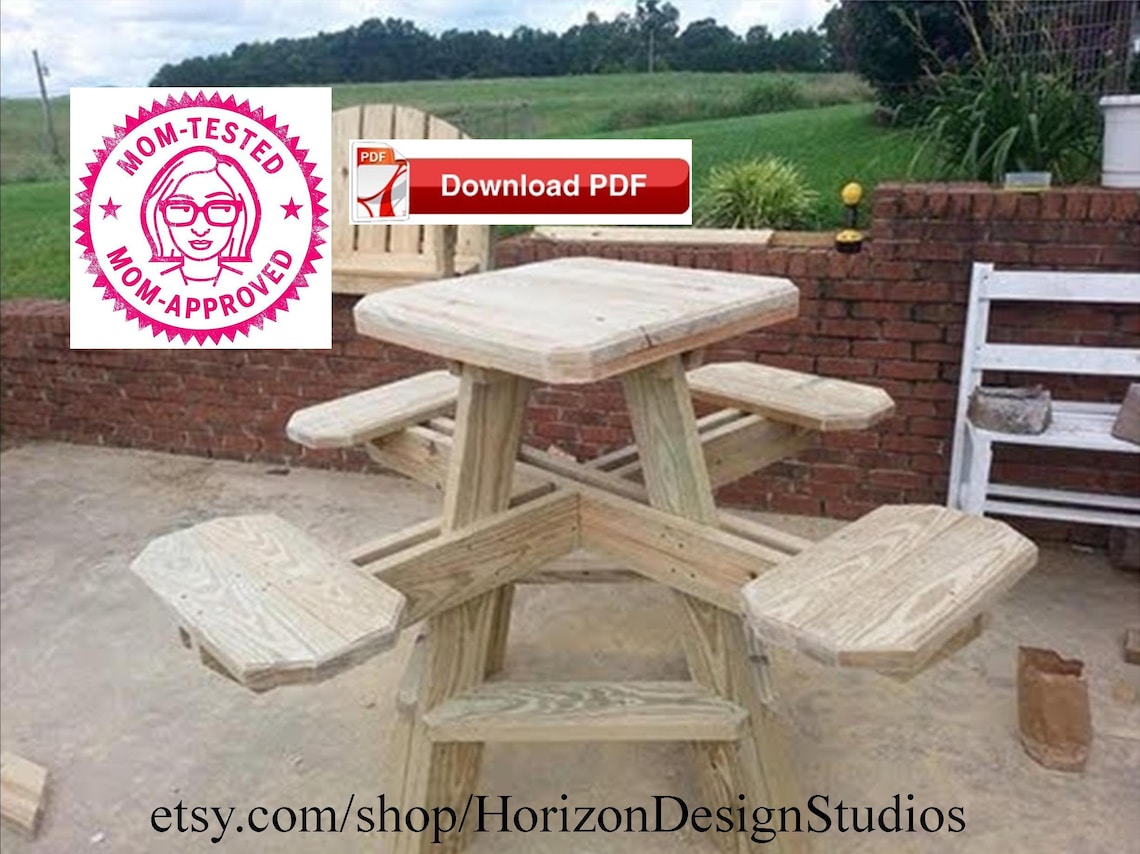 Table Plan/picnic Table Plan/high Top Table Plan/outdoor Table Plan/bbq ...