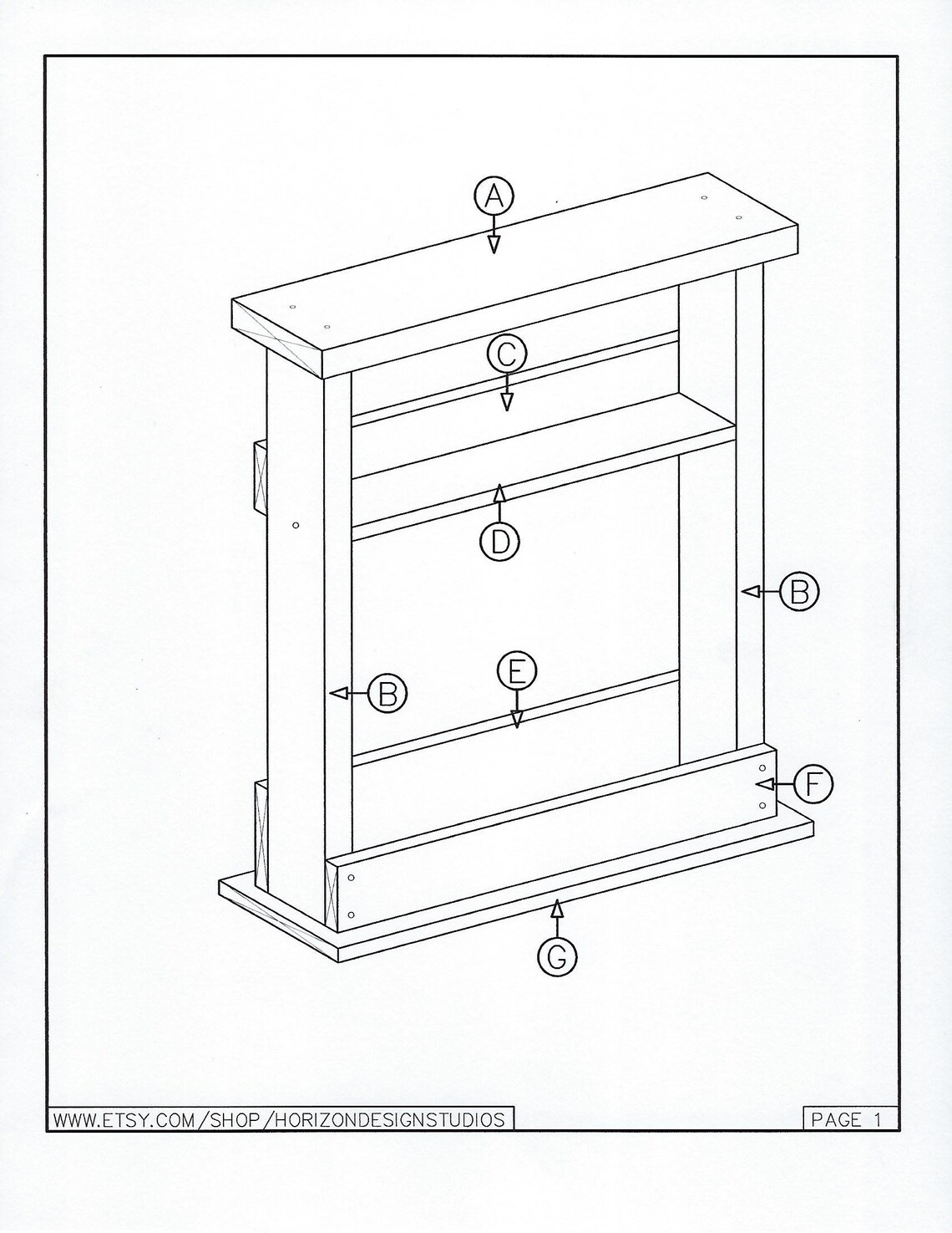 Narrow Sofa End Table Plan/hall Table Plan/man Cave Table Etsy UK