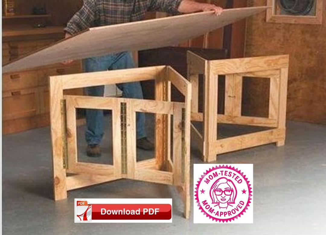 Table Base Plan/folding Craft Table Base Plan/play Table Base Plan