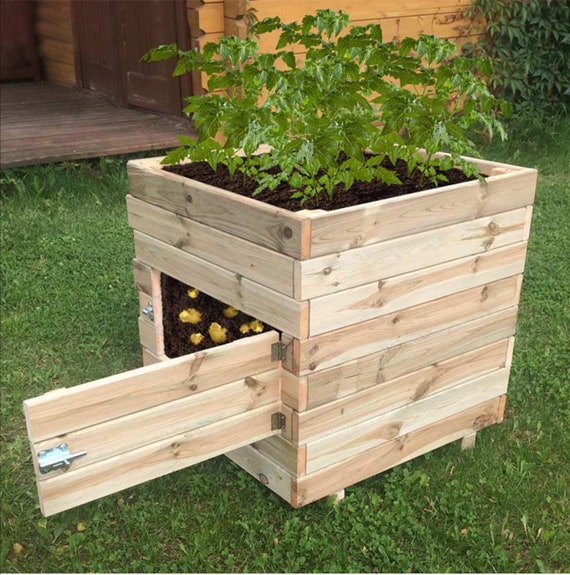 Potato Planter Box Plan Planter Box Plan Pdf Plan Garden Box Etsy