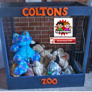 Corner Stuffed Animal Storage Zoo, Kids Room Decor, My Zoo, Toy  Organization, Stuffed Animal Storage, Toy Storage, Toy Box 