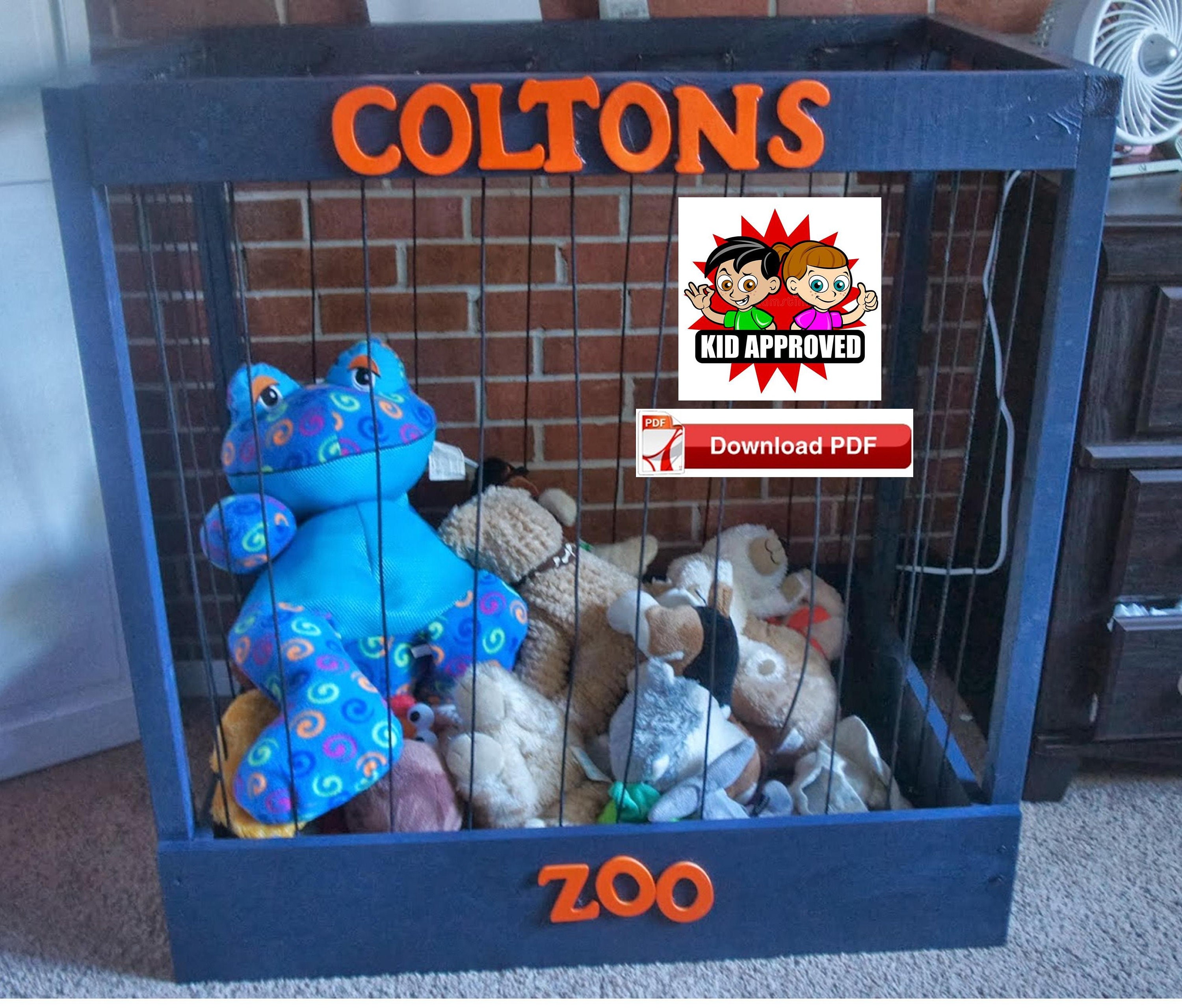 Stuffed Animal Zoo, Stuffed Animal Storage, Stuffed Animal Holder, Toy  Storage, Personalized Animal Zoo, Custom Childrens Room Decor -   Nederland