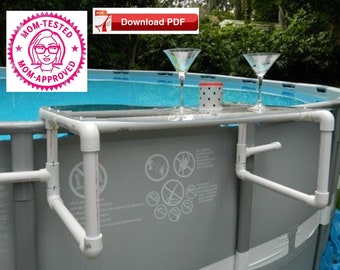 Pool Drink Ledge Plan/Pool Bar Plan/Pool Bar Ledge Plan/pool shelf plan/pool ledge plan/drink shelf plan/drink ledge plan/pdf plan/PVC/plan