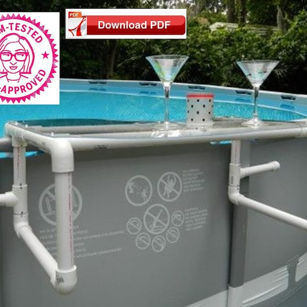 Pool Drink Ledge Plan/Pool Bar Plan/Pool Bar Ledge Plan/pool shelf plan/pool ledge plan/drink shelf plan/drink ledge plan/pdf plan/PVC/plan