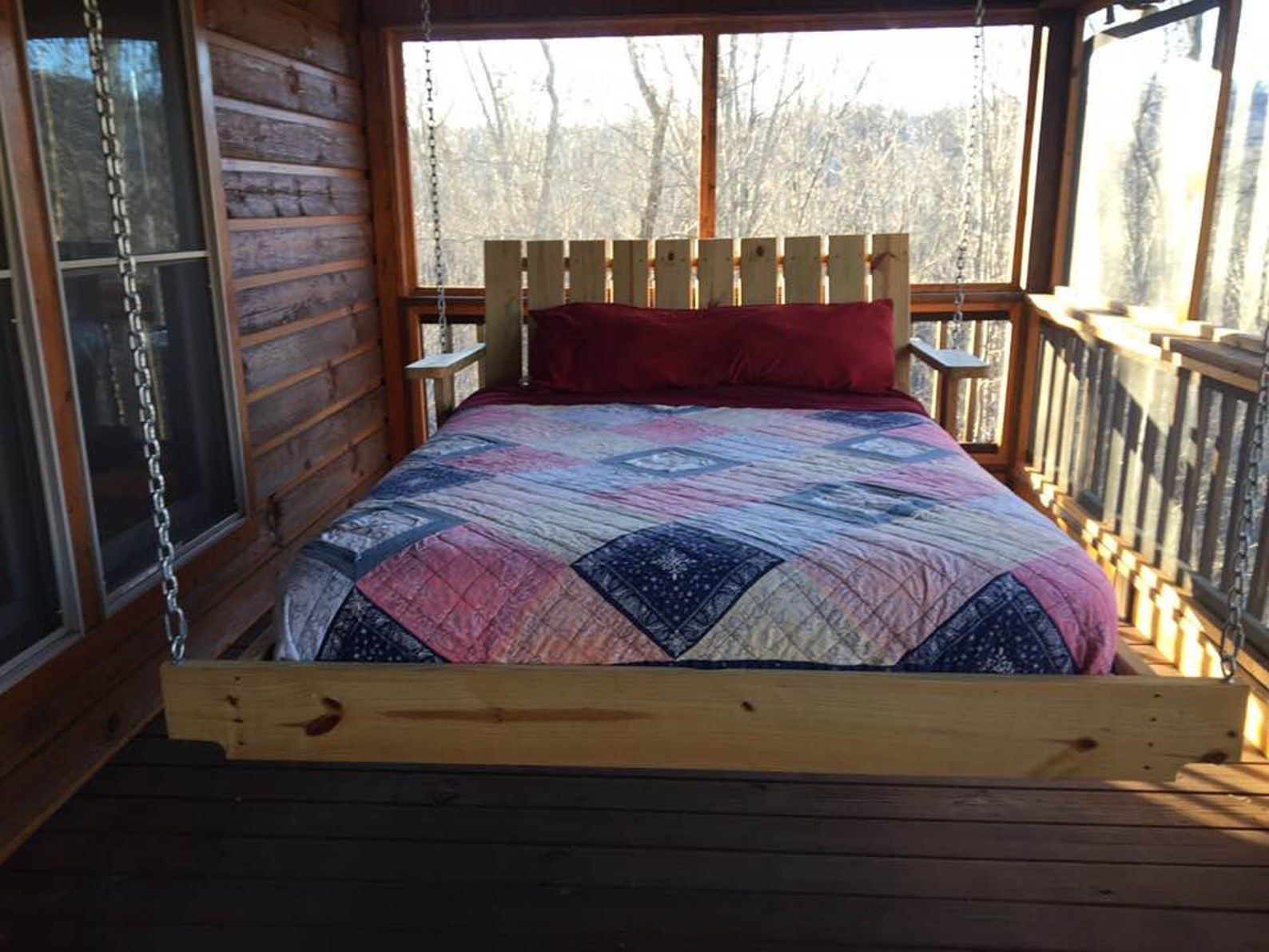 Porch Bed Plan/porch Bed Swing Plan/patio Bed Swing Etsy