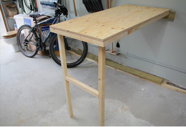 Garage Table Plan Folding Down Compact Fold Shed Barn Layout Wood Pdf