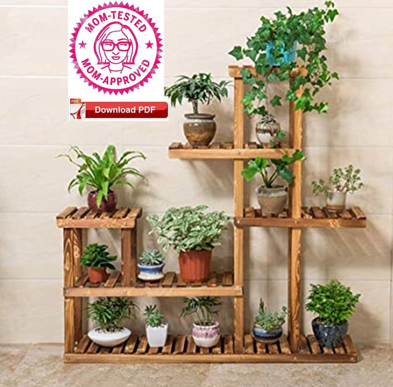 Plant Stand Plan/indoor Plant Stand Plan/pdf Etsy