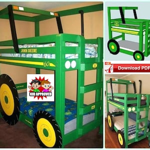 Bunk Bed Plan loft Bed Plan tractor Bed Plan bed Plan twin Bed