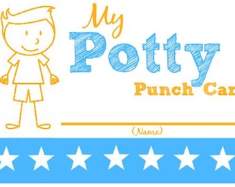 potty training punch card download/potty punch card pdf/potty training punch card pdf/toddler reward punch card pdf/pdf download/chores/pdf