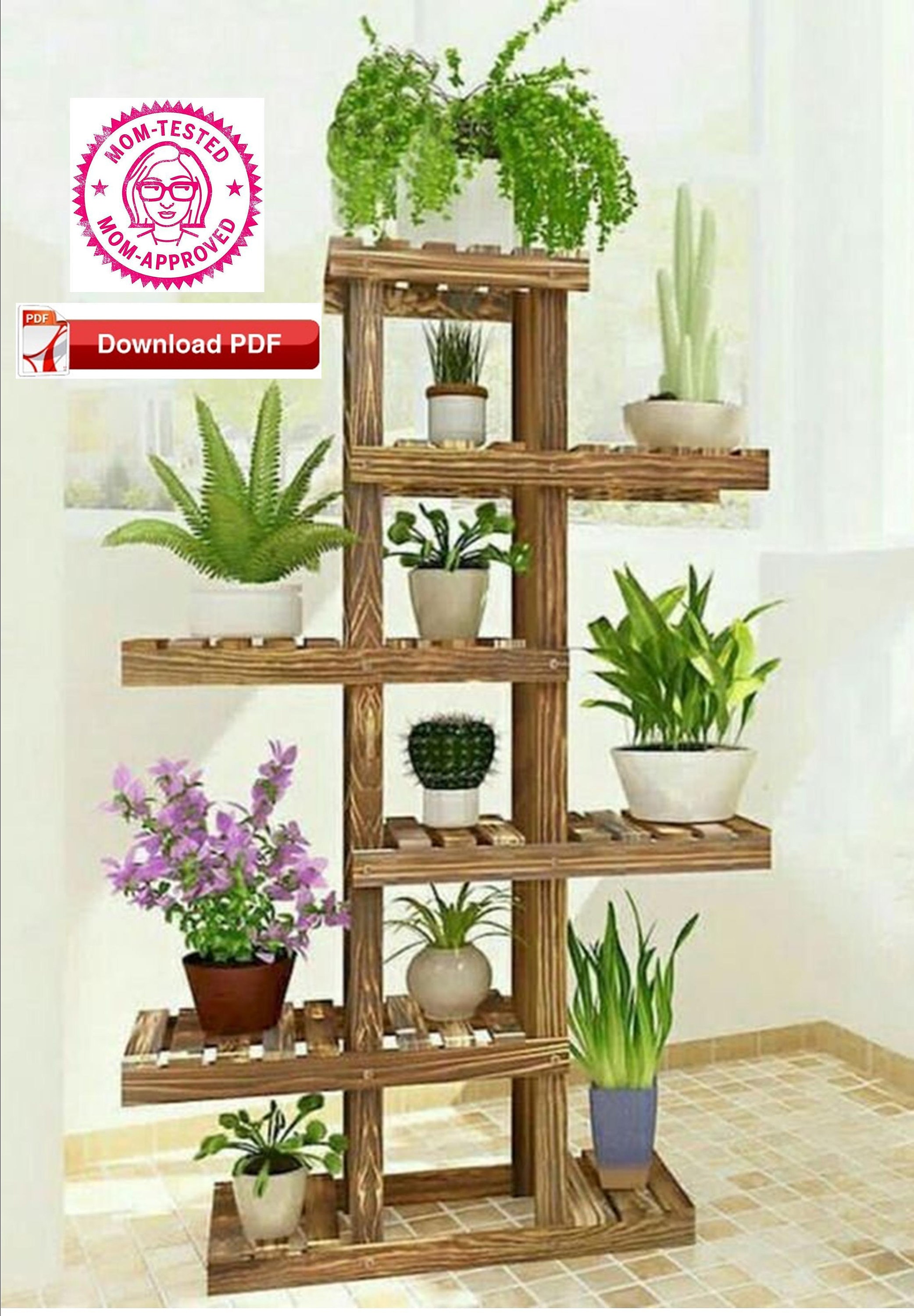 Tall Plant Stand plan/wood plant stand plan/plant stand plan/flower stand plan/flower holder plan/plant holder plan/pdf pattern/wood project