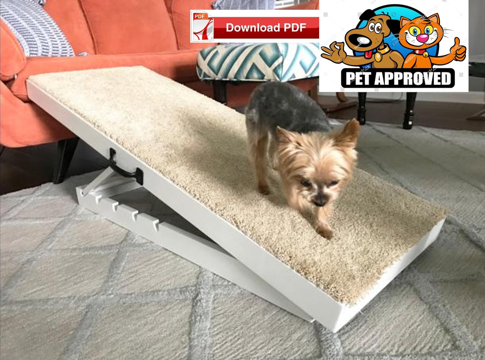Adjustable Pet Ramp Plan/dog Ramp Plan/animal Ramp Plan/cat - Etsy