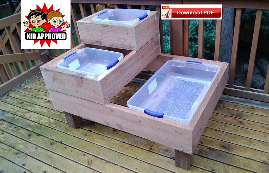 Water Table Plan/sand Table Plan/sensory Table Plan/plastic Play Tote