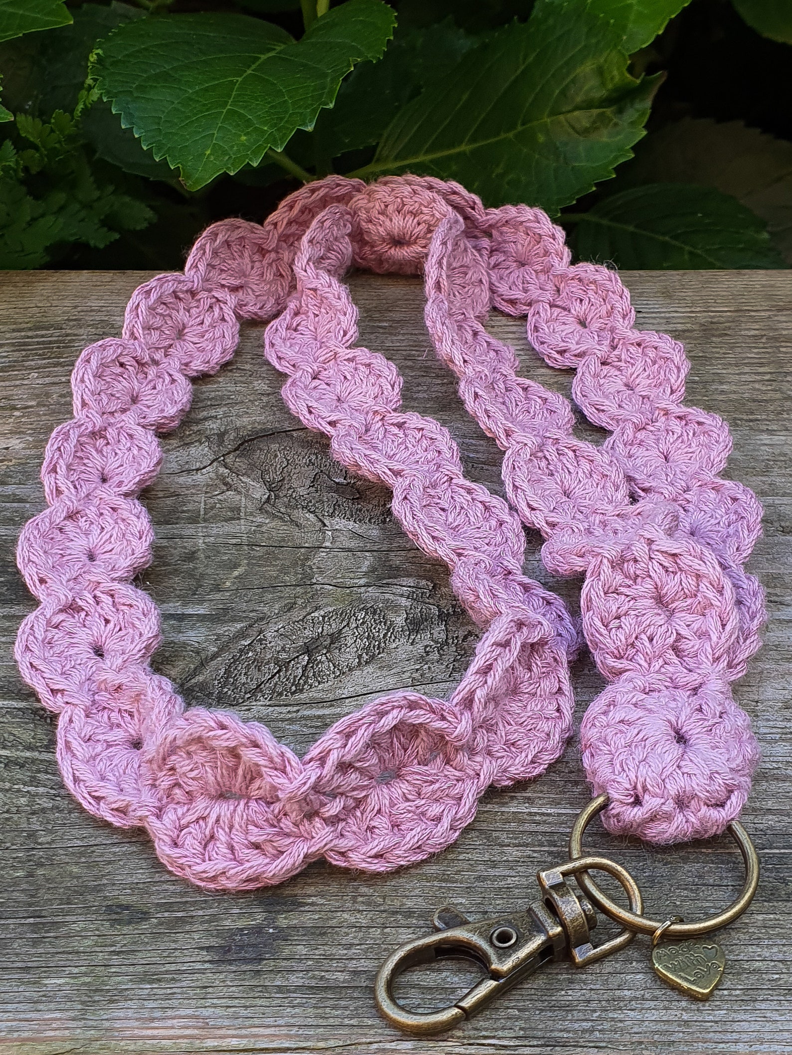 Crochet Lanyard Badge Holder Handmade Lanyard Crochet Etsy Canada