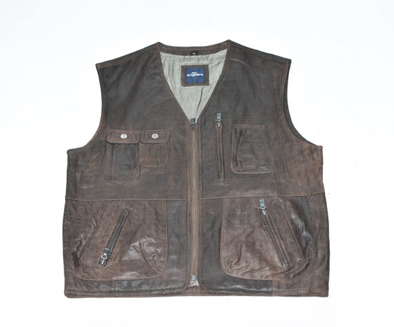 Vintage ENGBERS Men's Real Leather Western Biker … - image 4