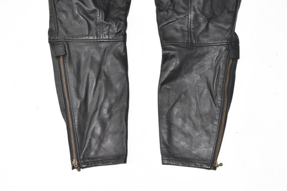 Vintage Black Genuine Leather HEIN GERICKE Biker … - image 9