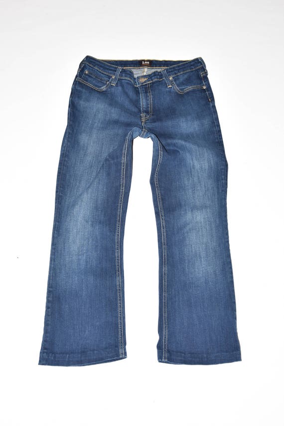 Blue Denim LEE MARION Bootcut Stretch 