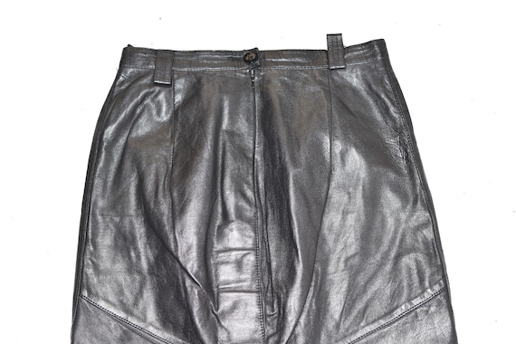 Vintage Black Real Leather BARDEHLE Straight Penc… - image 7