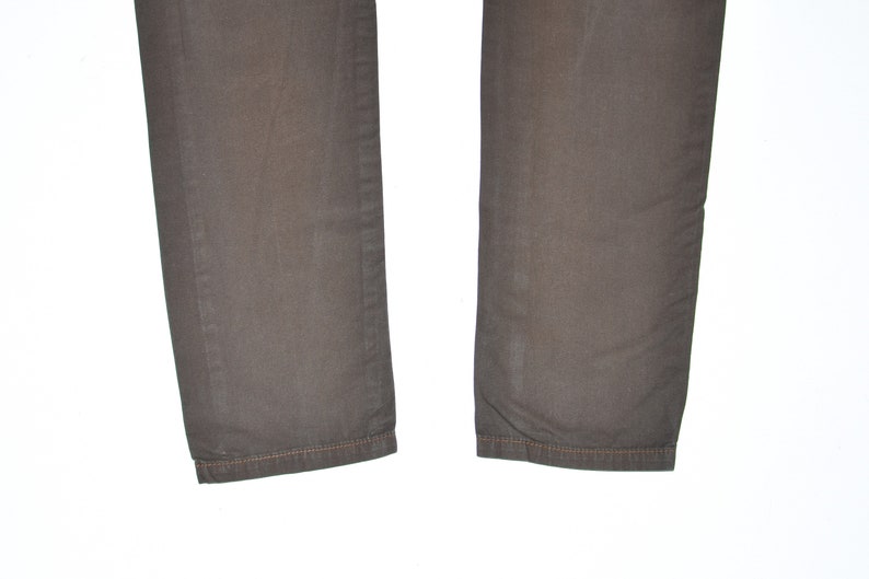 Brown Cotton Blend EDC Tapered Regular Casual Women/'s Trousers Size UK12 L31