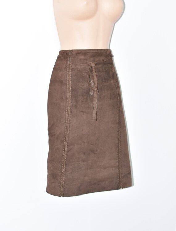 Vila suede rok sale