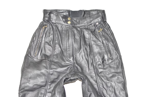 Vintage Black Genuine Leather HEIN GERICKE Biker … - image 2