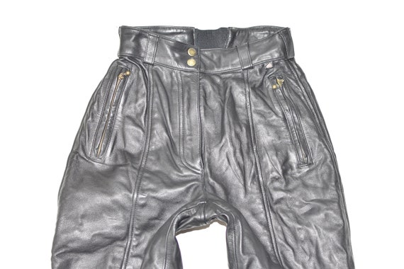 Vintage Black Genuine Leather HEIN GERICKE Biker … - image 2