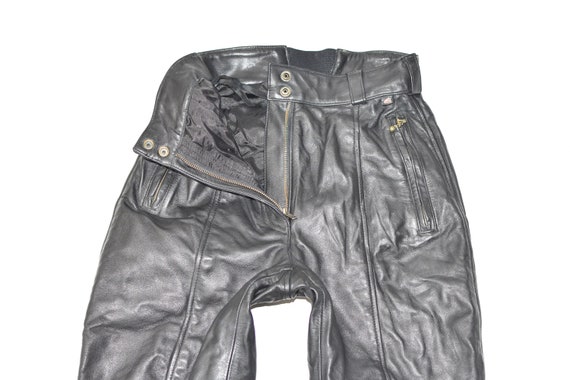 Vintage Black Genuine Leather HEIN GERICKE Biker … - image 5