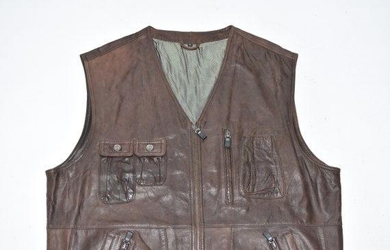 Vintage Men's Real Leather Western Biker Casual B… - image 5