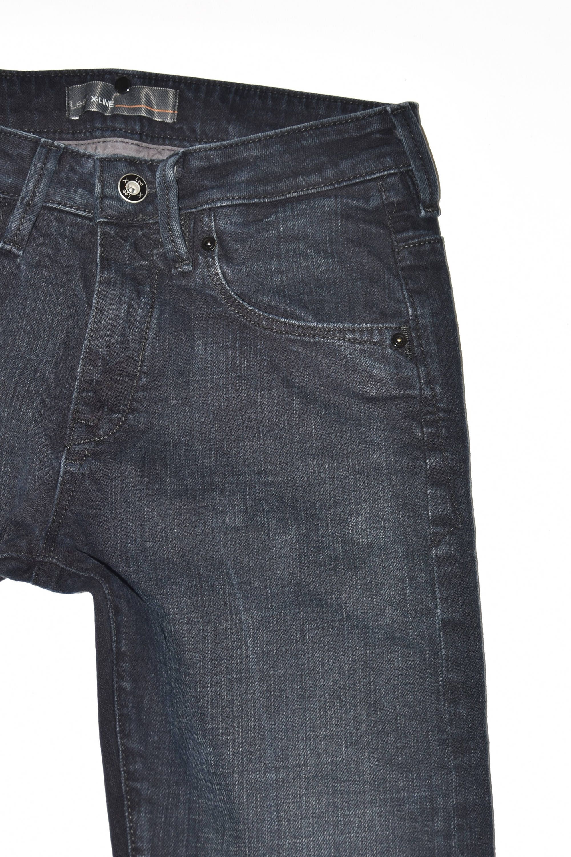 Vintage Dark Blue Denim LEE X-LINE PAGE Stonewashed Slim - Etsy