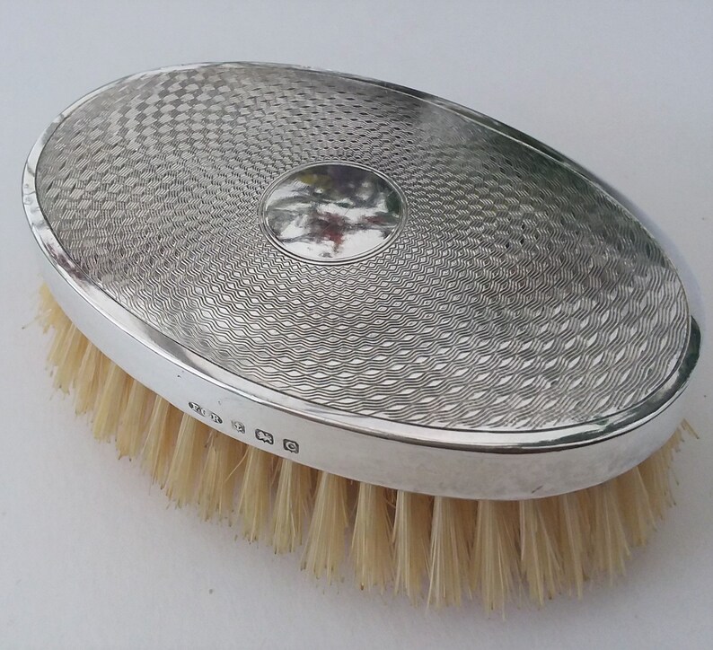 Silver Hairbrush 1920s Sterling Silver Birmingham Hallmark F Etsy