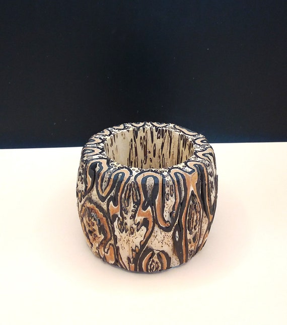Handcrafted Mamaku Fern Wood Vase: New Zealand Ponga Art - Etsy