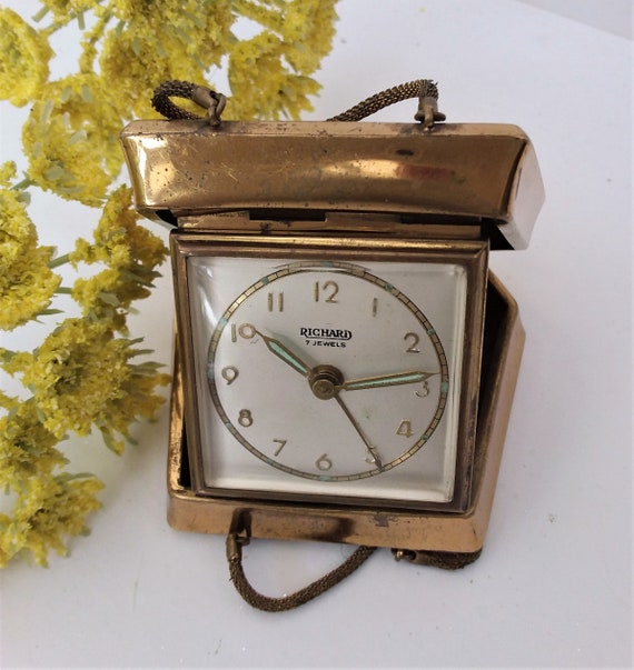 Travel Alarm Clock Richard 7 Jewel Folding Wind Up Manual - Westclox Travel Alarm Clock Manual Travel Alarm Clock Richard 7 Jewel Folding Wind Up Manual - Westclox Travel Alarm Clock Manual