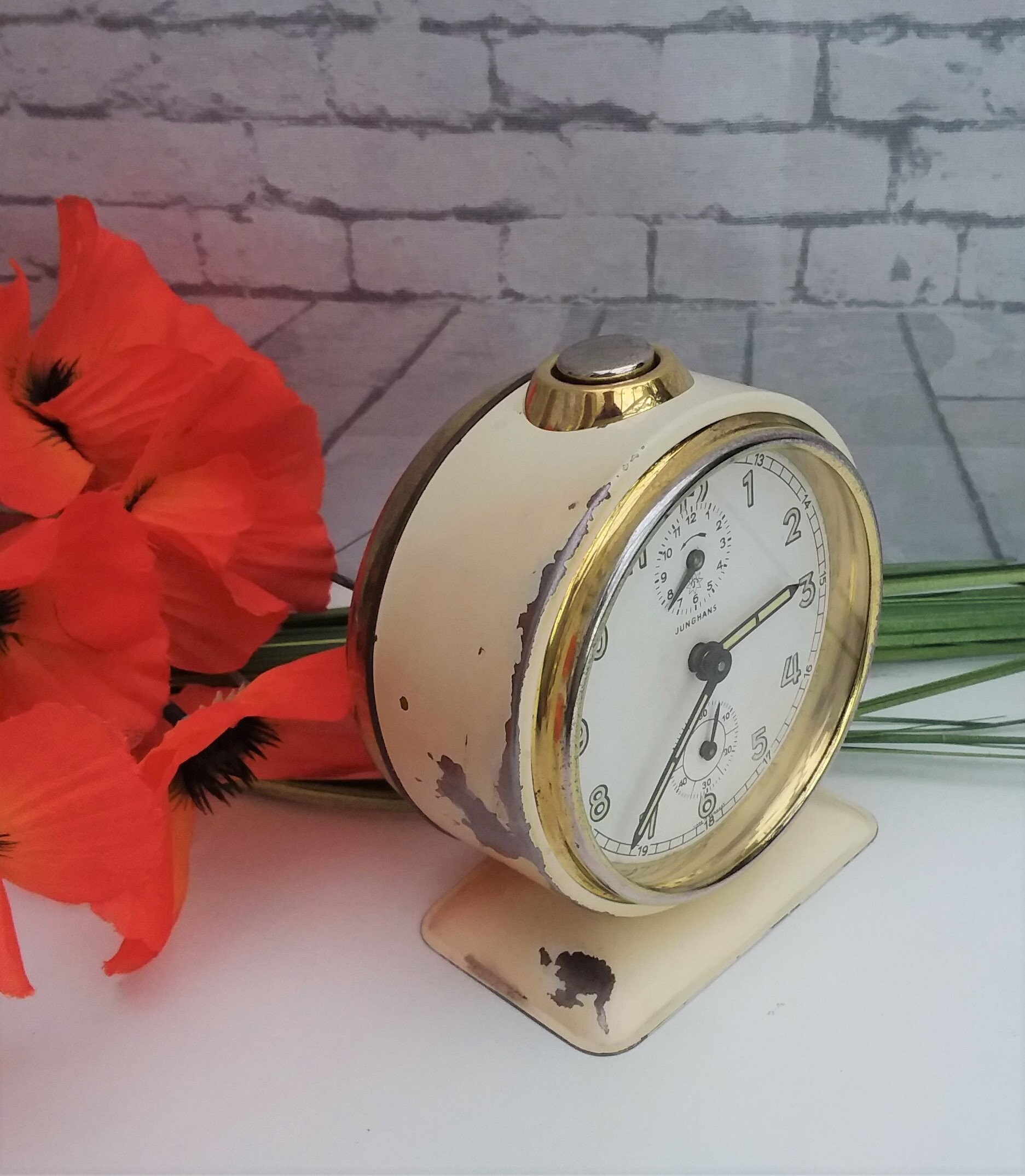 Junghans Alarm Clock Wind up Manual Alarm Clock Vintage Etsy UK