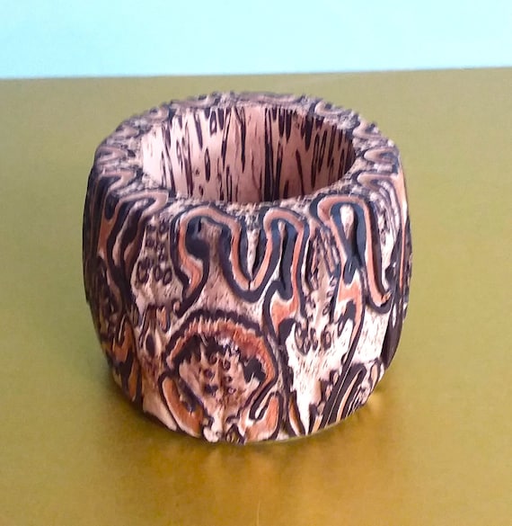 Handcrafted Mamaku Fern Wood Vase: New Zealand Ponga Art - Etsy