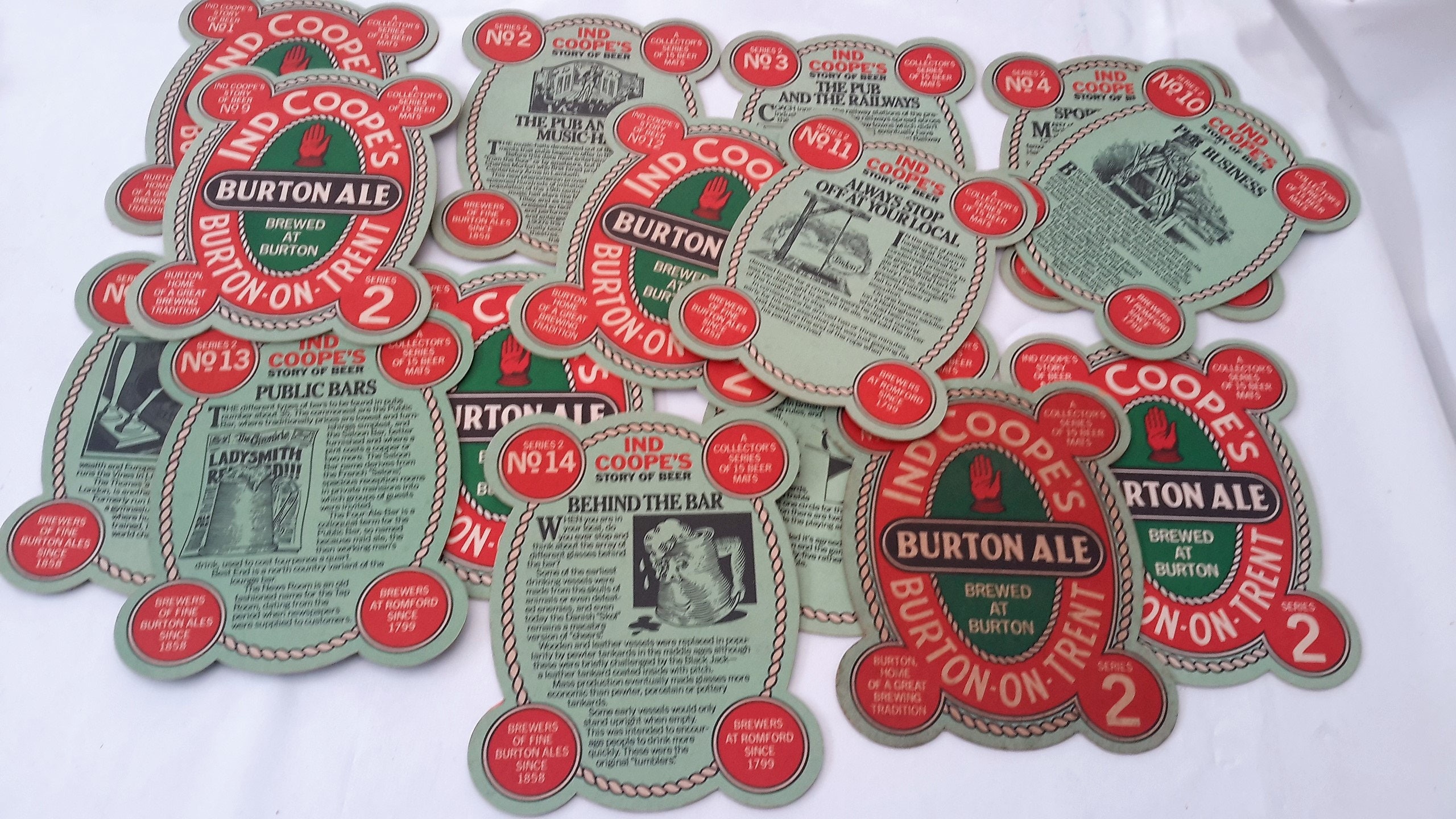 Bar Ware Drinks Coasters Ind Coopes Beer Mats Beer Etsy
