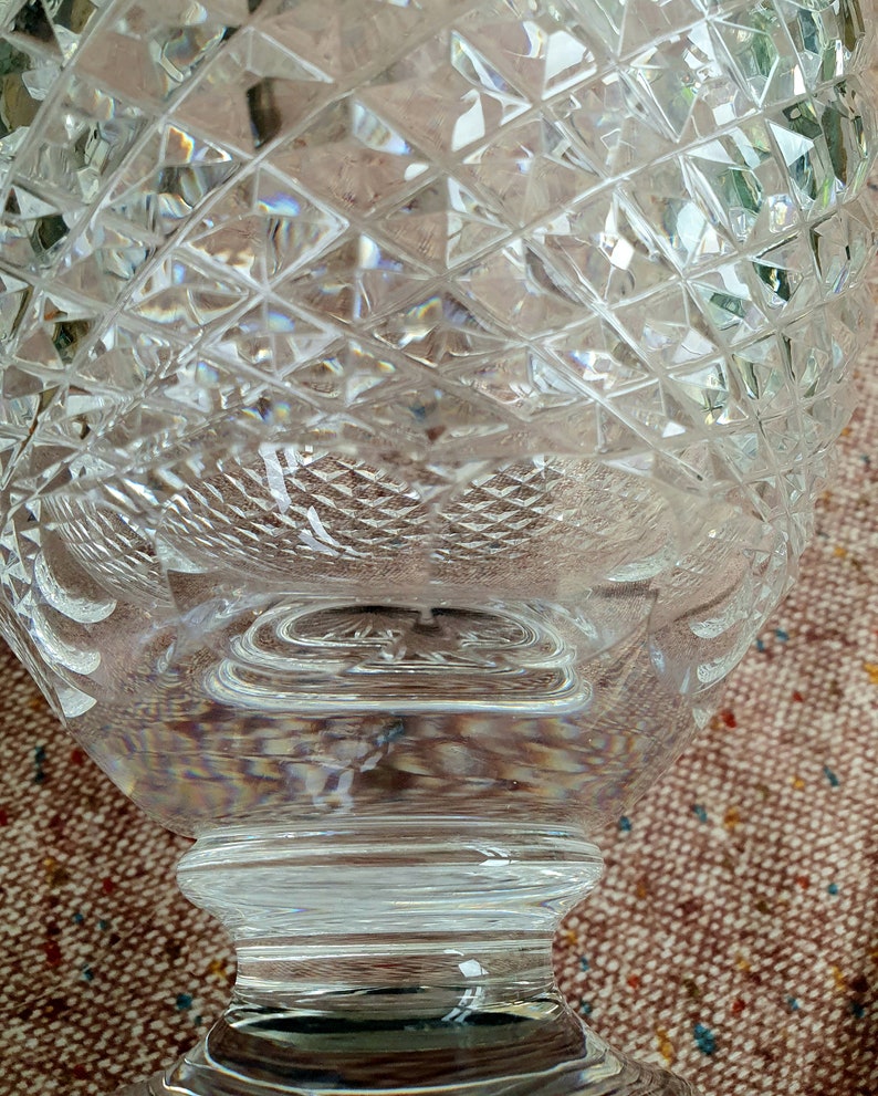 Waterford Crystal Vase Large Heavy Mastercutter Cut Crystal Etsy
