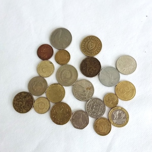 Vintage Coins, collection of European pre Euro coins. 20 coins, Numismatic, coin collection for collectors.