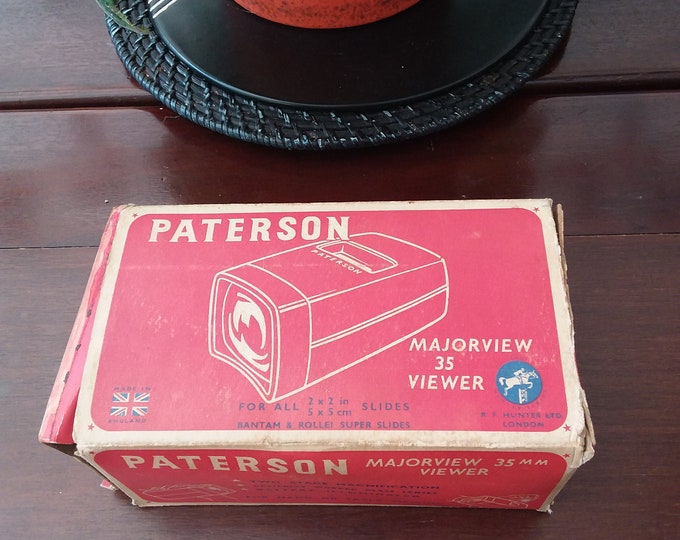 Paterson Majorview Slide Projector View Finder, Vintage Slide Projector