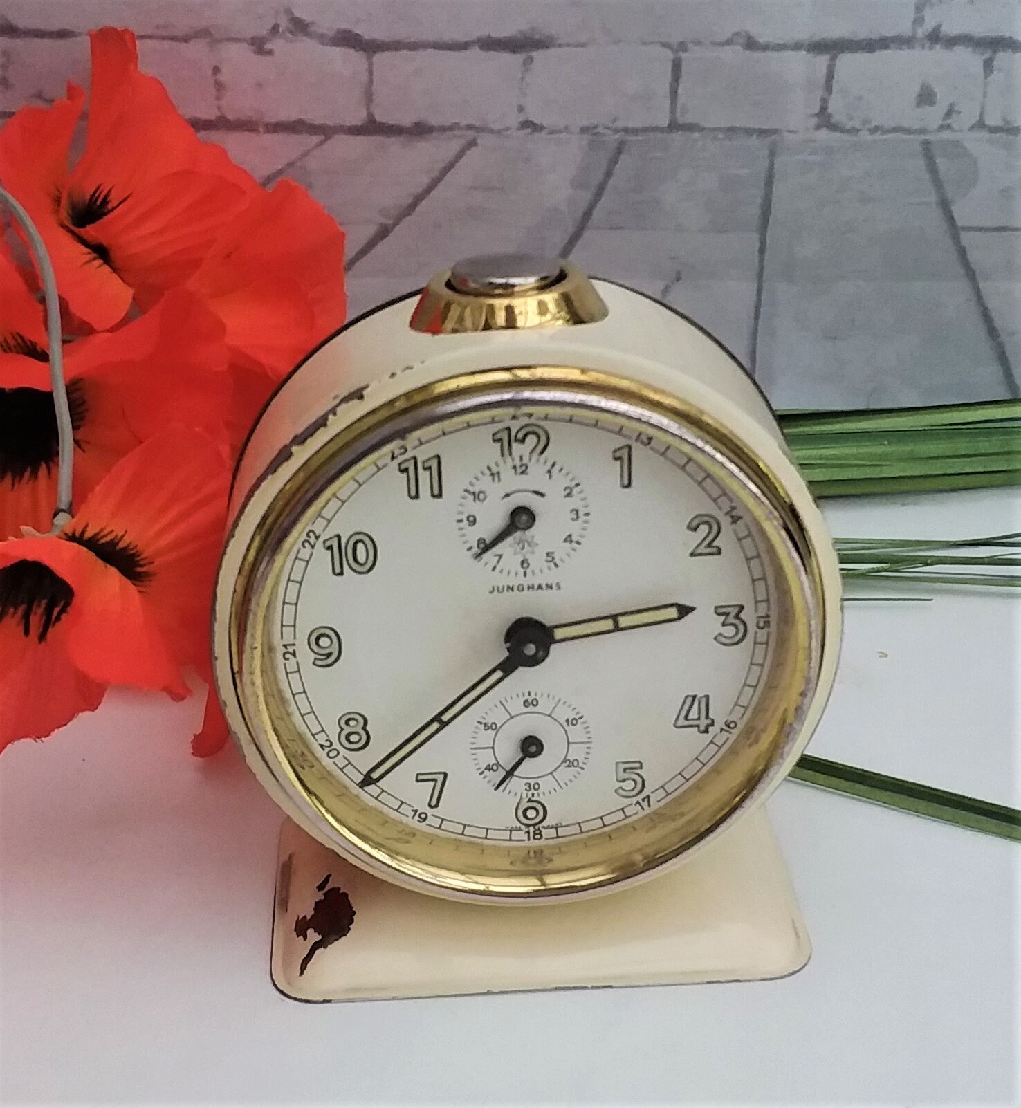 Junghans Alarm Clock Wind up Manual Alarm Clock Vintage Etsy UK
