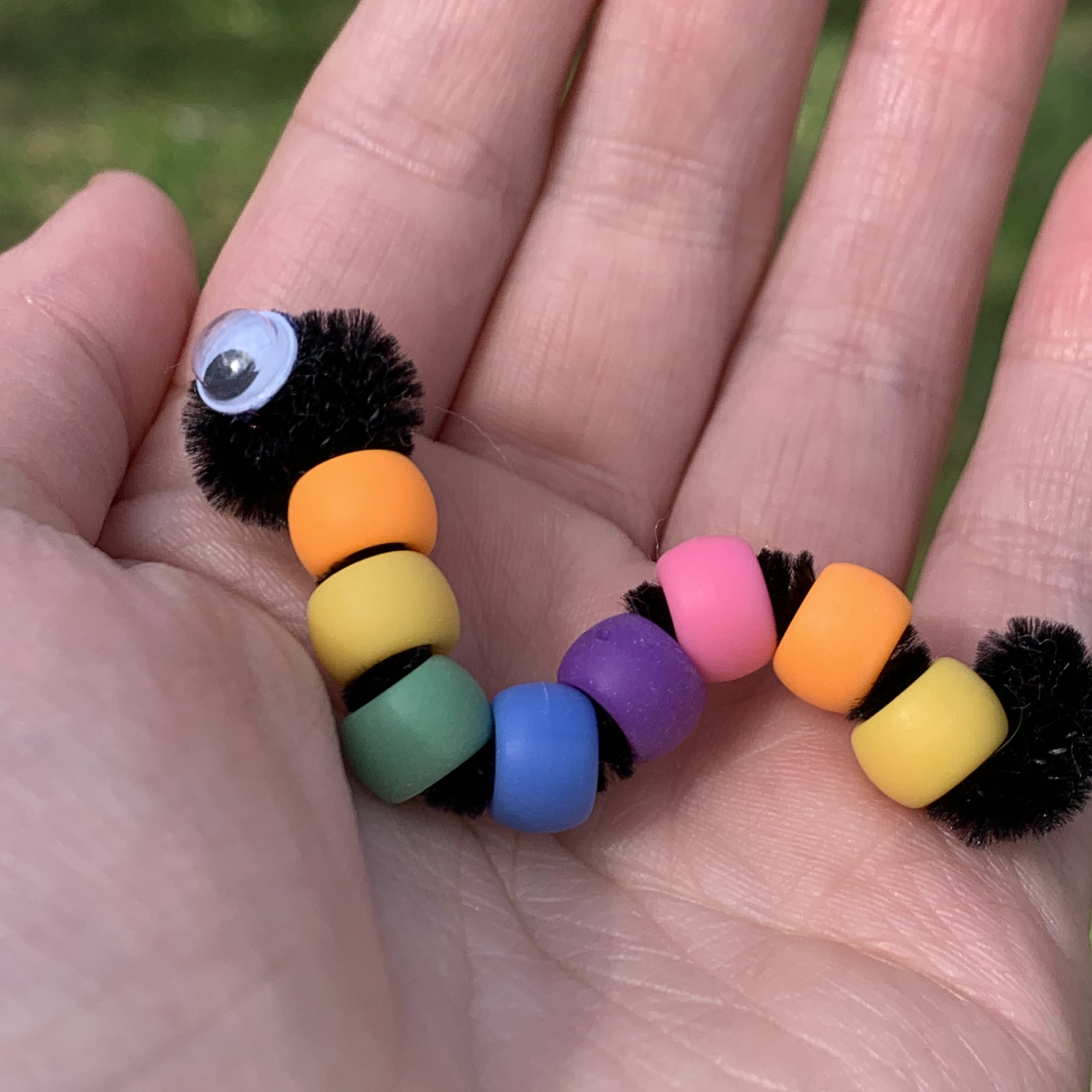 Worry Worm Anxiety toy Fidget toy Worry toy Beaded toy Etsy