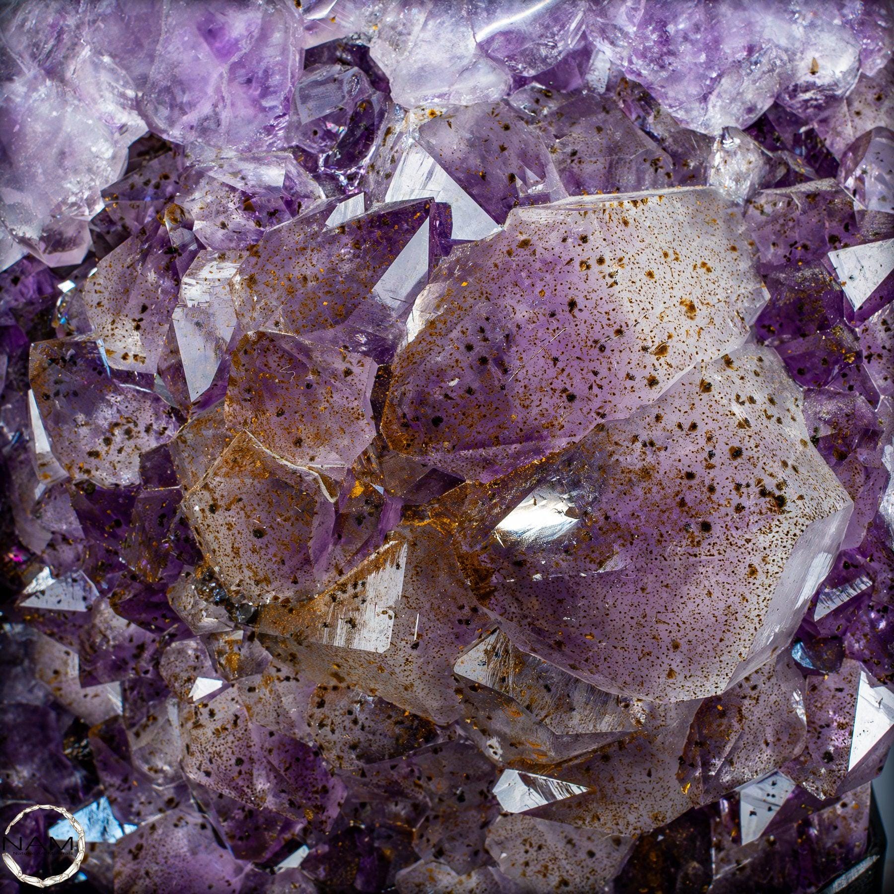 天然アメジスト クリスタル/ドルーズ スタンド付き - 8280.11g - Etsy 日本