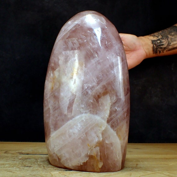 Large Rose Quartz Freeform From Brazil 285 X 180 X