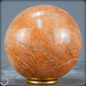 Natural Peach Moonstone Crystal Sphere - 1187.04g - 99mm