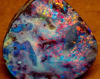 Natural AAA+++ Boulder Opal from Australia gemstone quality - 25.879g