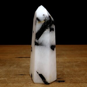 Tourmaline & Quartz Obelisk from Brazil - 421.12g - 127 x 61 x 41mm