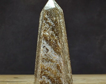 Ocean Jasper Obelisk - 654.44g - 160x66x58 mm