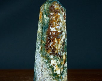 Jasper-Agate Obelisk - 601.22g - 160x57x50 mm
