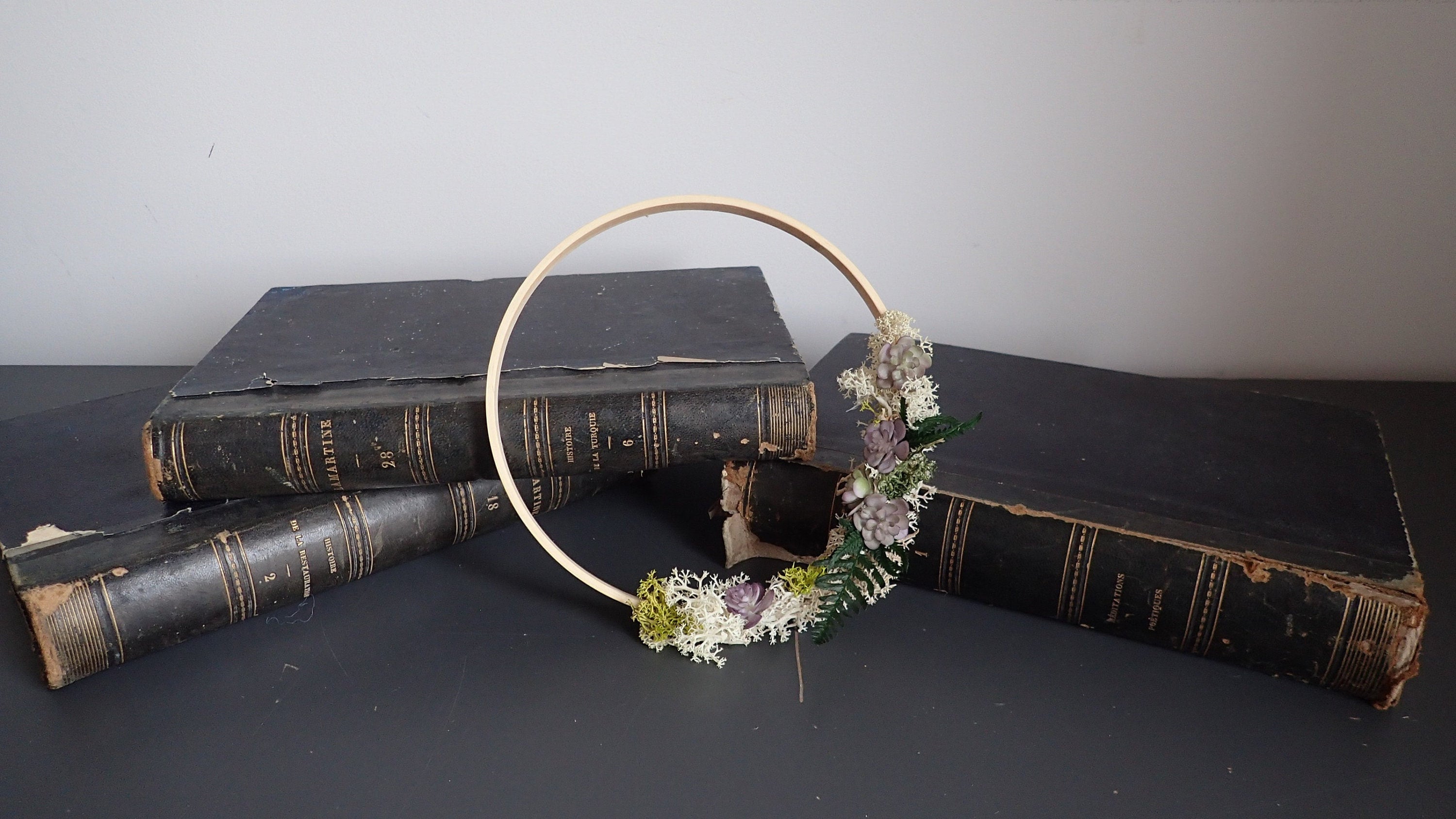 Cercle Fleuri, Cercle Végétal Stabilisé, Cadre Végétal, Décoration Murale Végétalecouronne Végétale 